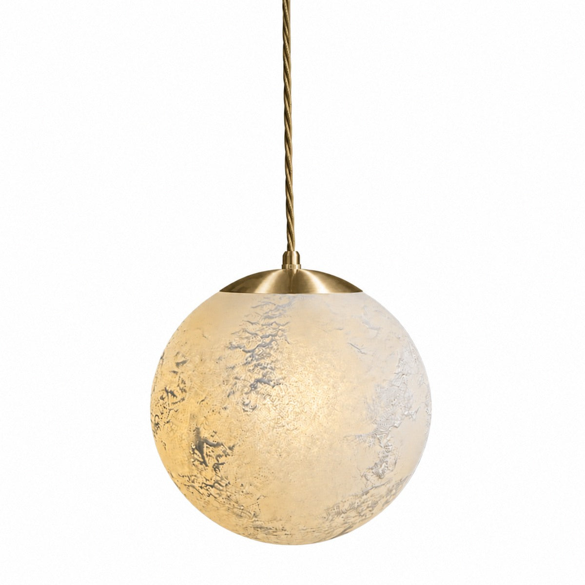 Contain - Salty Ball Transparant Glas ø180 Gouden kabel Hanglamp