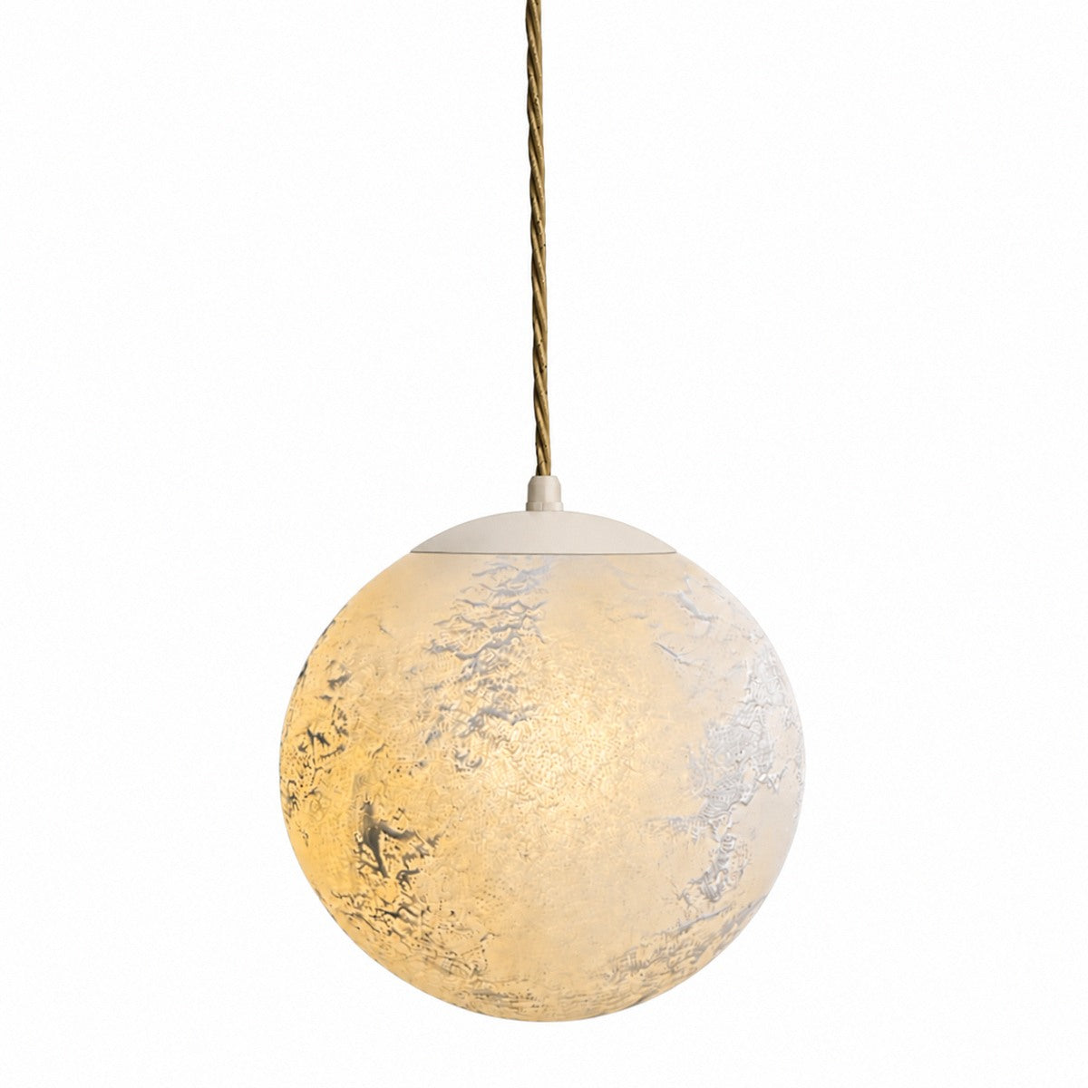 Contain - Salty Ball Transparant Glas ø180 Gouden kabel Hanglamp