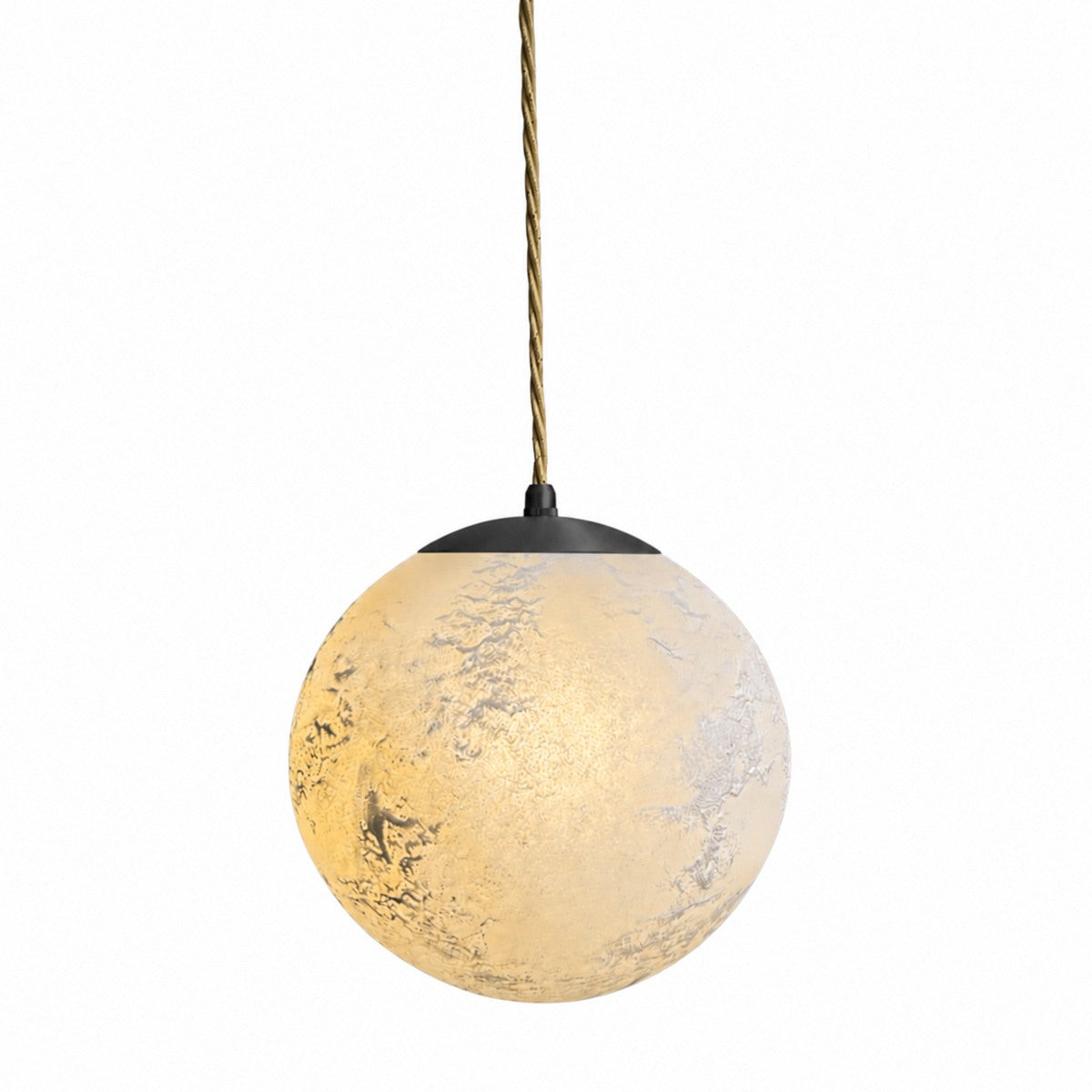 Contain - Salty Ball Transparant Glas ø180 Gouden kabel Hanglamp