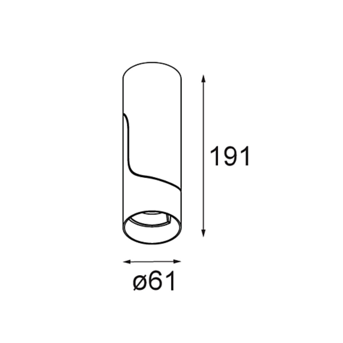 Modular - Semih 61 Plafondlamp LED Tre dim GI Spot
