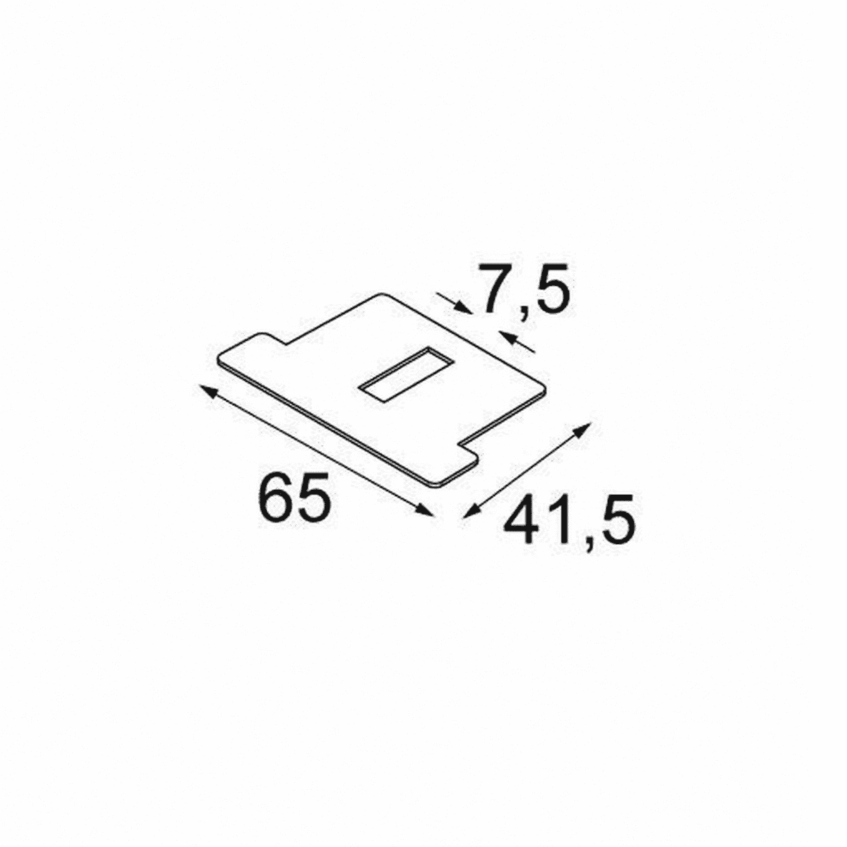 Modular - Sulfer set of klein beam aperture plates zwart struc