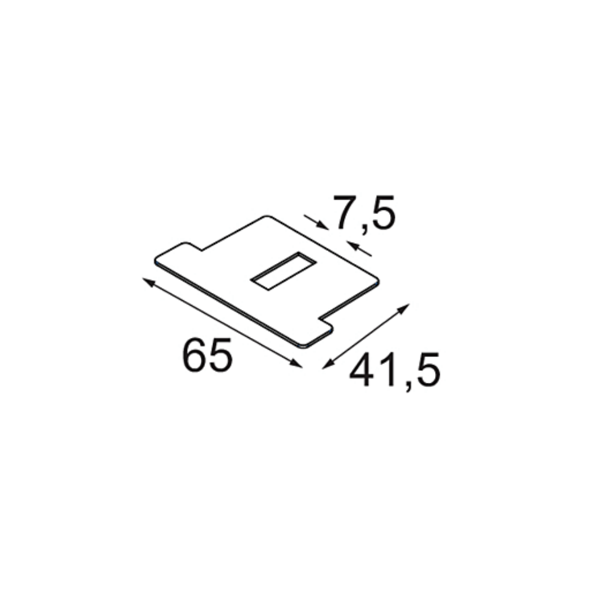 Modular - Sulfer set of medium beam aperture plates zwart struc