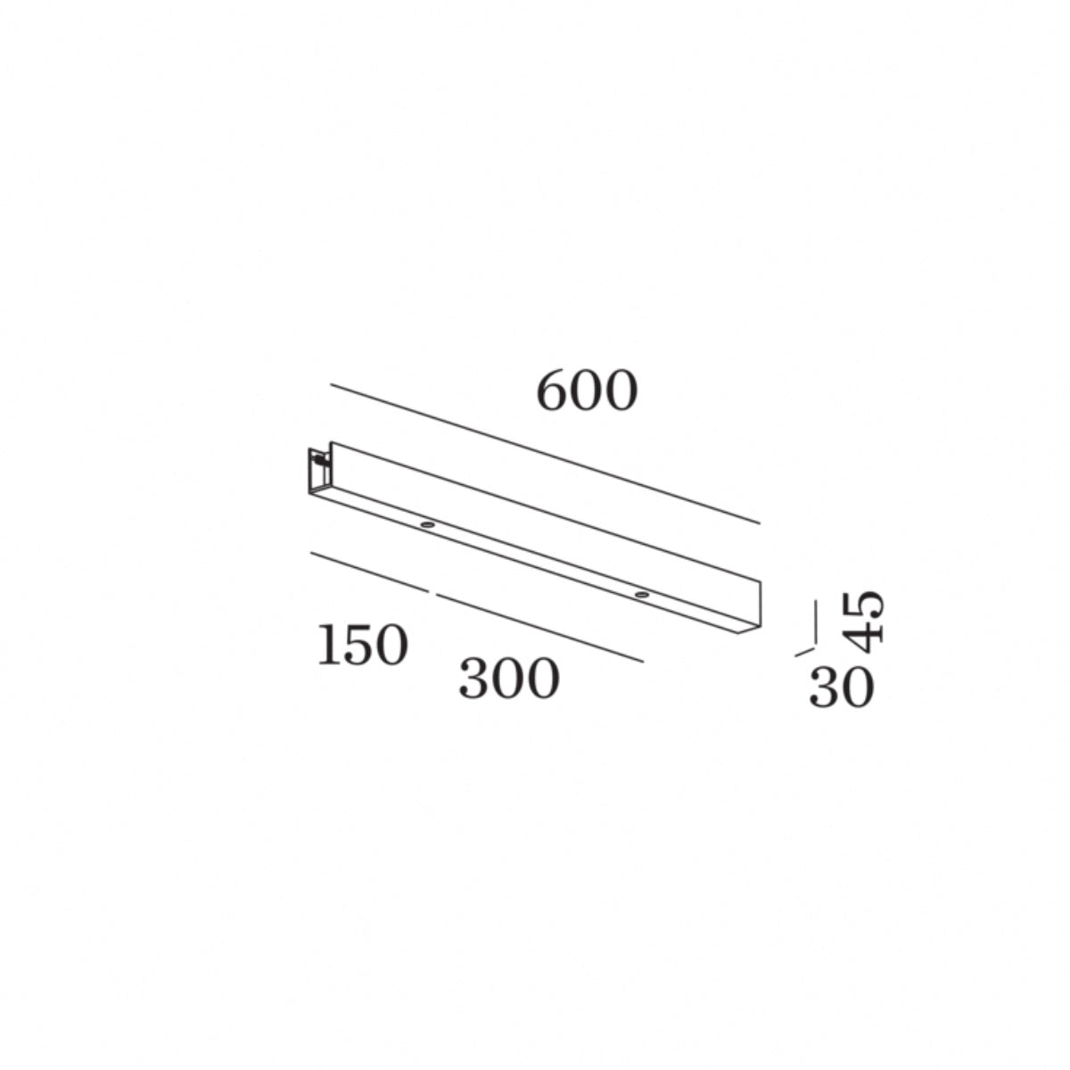 Wever & Ducre - Susp Multiple Ceiling Base Linear for 2 Luminaires
