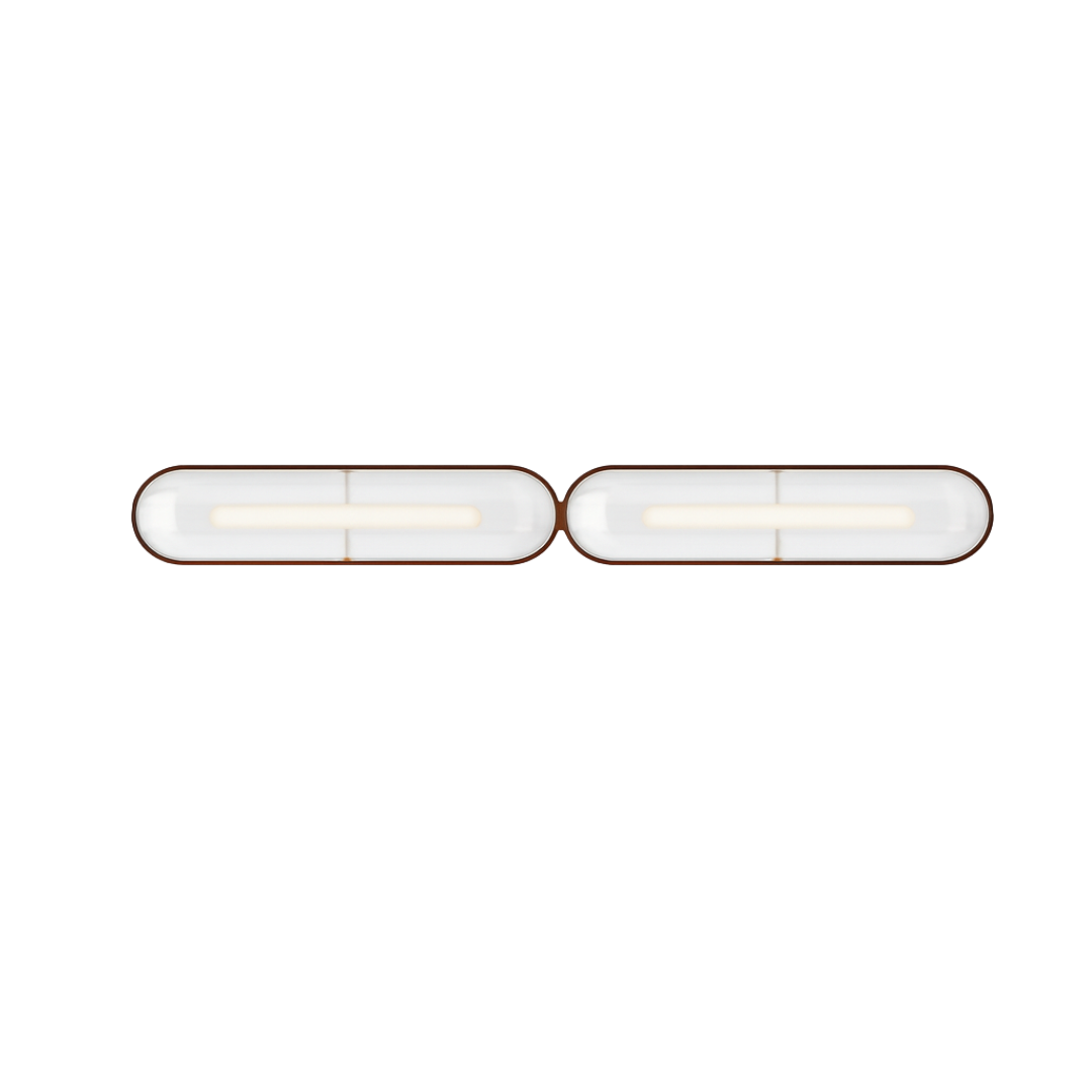 A-N-D - Vale Acrylic 2 units End to End Horizontaal Wandlamp/Plafondlamp