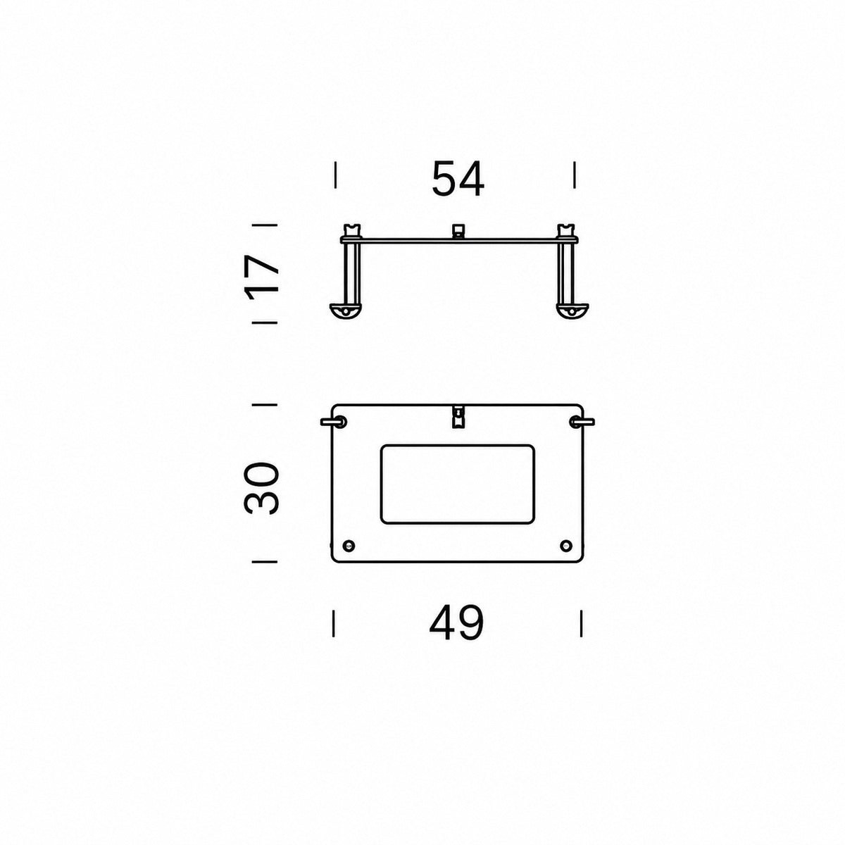 Nemo - Vandal proof fixing plate for outdoor version accesoires