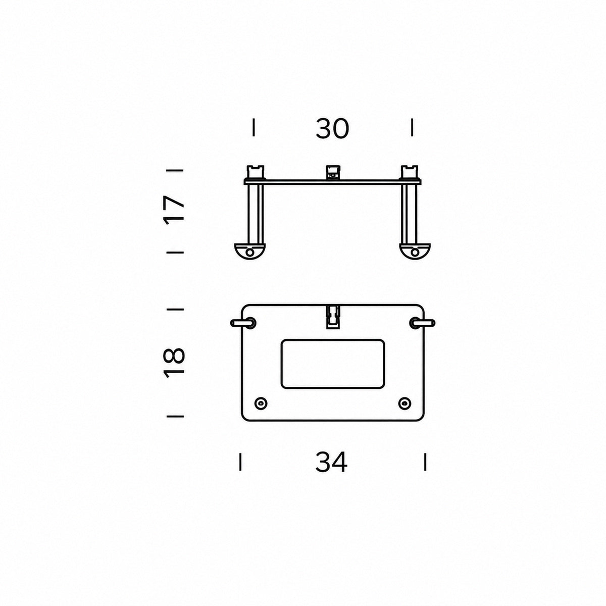 Nemo - Vandal proof fixing plate for outdoor version accesoires