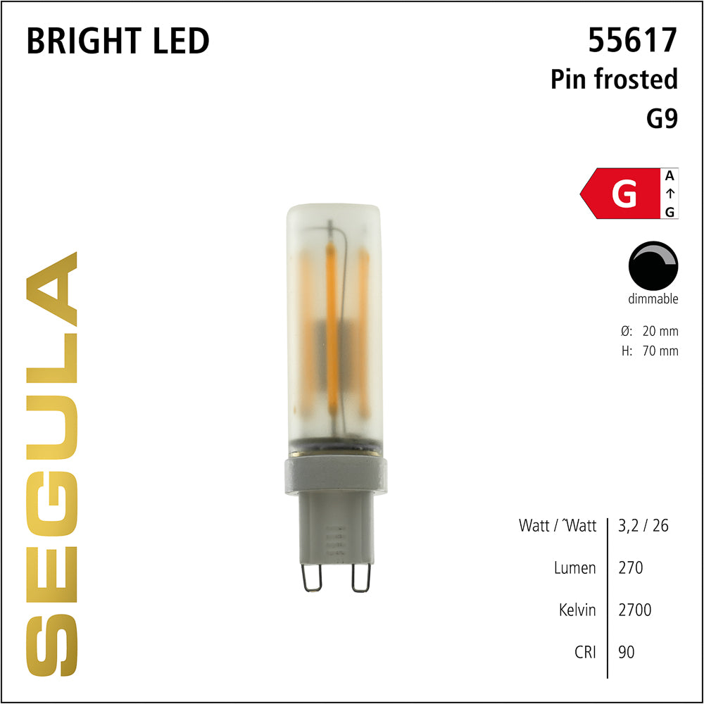 55617 3.2 G9 LED G W Segula - bulb