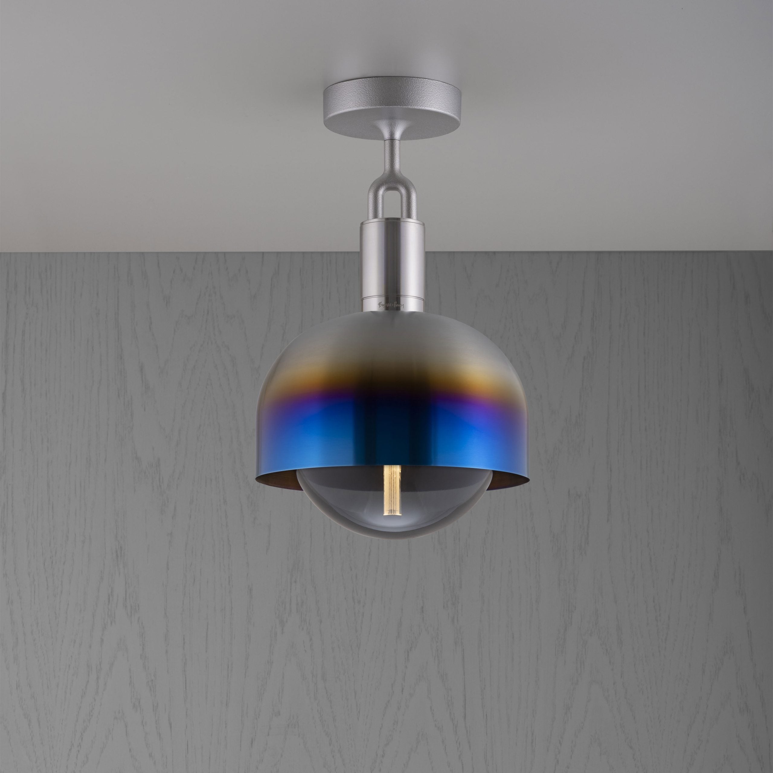 Buster and Punch - Forked Shade Globe Medium Plafondlamp gerookt - KOOT