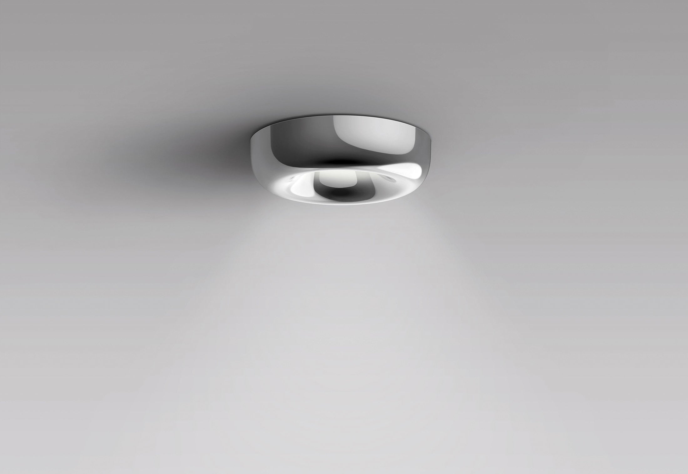 Serien - CAVITY Recessed S LED plafondlamp aluminium glans - KOOT