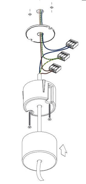 Modular - Twin suspension kit 4m / 3x0.75 (2 cables) zwart structuur - KOOT