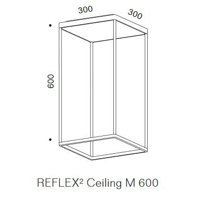 Serien - REFLEX Ceiling M 600 plafondlamp wit - KOOT
