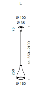 Serien - One Eighty L hanglamp - KOOT
