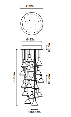 Fabbian - Multispot Polair C Hanglamp - KOOT