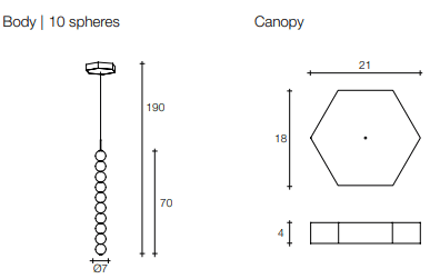 Terzani - Abacus wit Canopy Hanglamp - KOOT