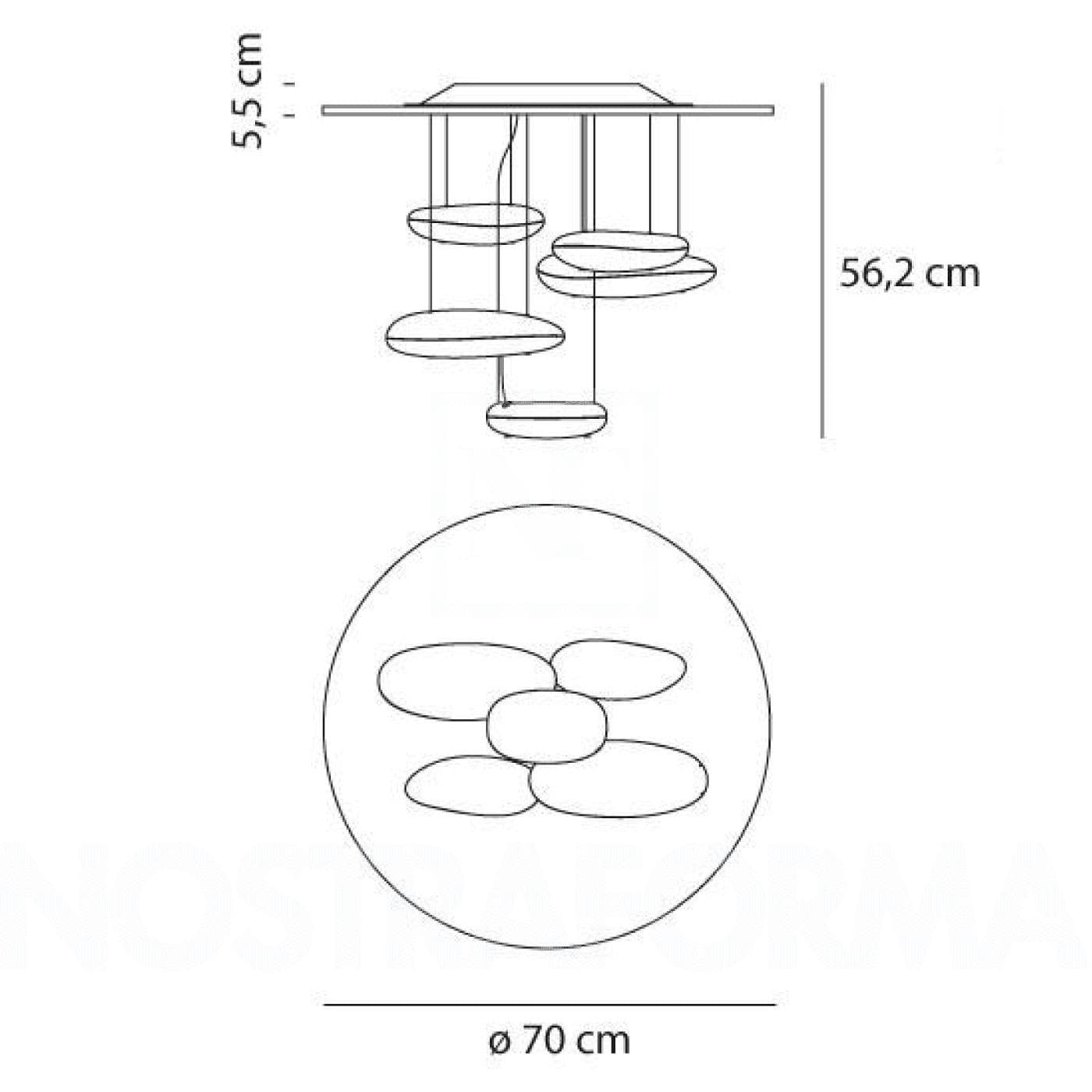 Artemide - Mercury Mini LED plafondlamp Gepolijst Chroom - KOOT