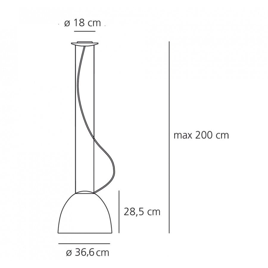Artemide - Nur Mini hanglamp - KOOT