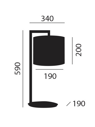 Artinox - Ovline Tafellamp koper mat - KOOT