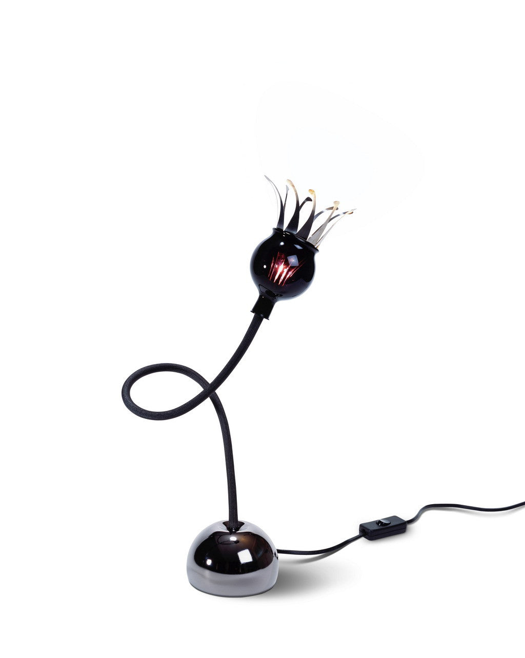 Serien - POPPY Table arms zwart tafellamp paars - KOOT