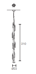 Brand van Egmond - Shiro Verticaal Hanglamp - KOOT