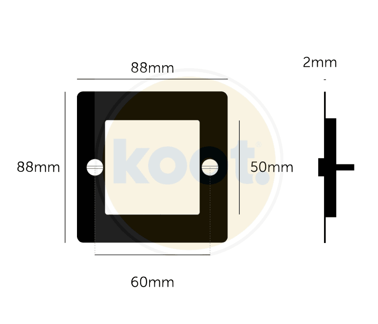 Buster and Punch - 1G Euro Plate 2 Module - KOOT
