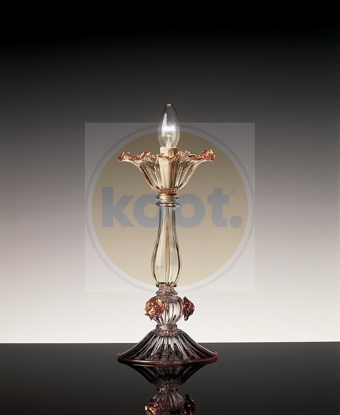 De Majo - 7055 Tafellamp goud kristal - KOOT