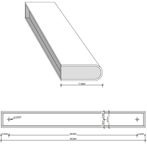 Decor Walther - Book 1-40 LED clip-op lichten voor spiegel Wandlamp - KOOT