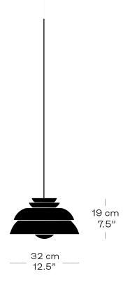 Fritz Hansen - Concert P1 32cm hanglamp wit - KOOT