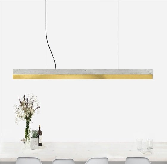 Gant - Concrete & Brass Pendant Light Hanglamp - KOOT