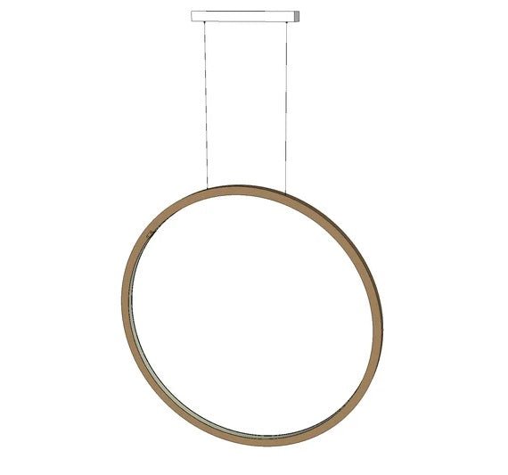 Jacco Maris - Brass-O hanglamp cirkel verticaal 100cm - KOOT