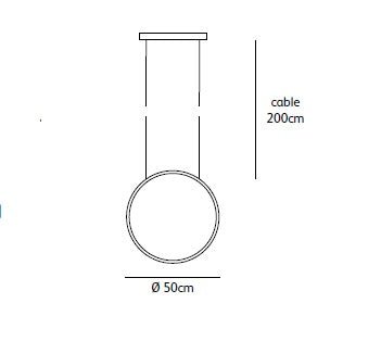 Jacco Maris - Brass-O hanglamp cirkel verticaal 50cm - KOOT
