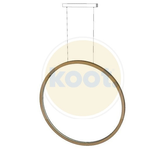 Jacco Maris - Brass-O hanglamp cirkel verticaal 70cm - KOOT