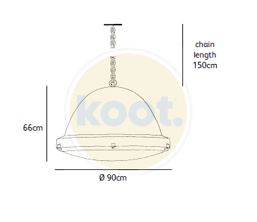 Jacco Maris - Outsider 90cm hanglamp gepoedercoat - KOOT