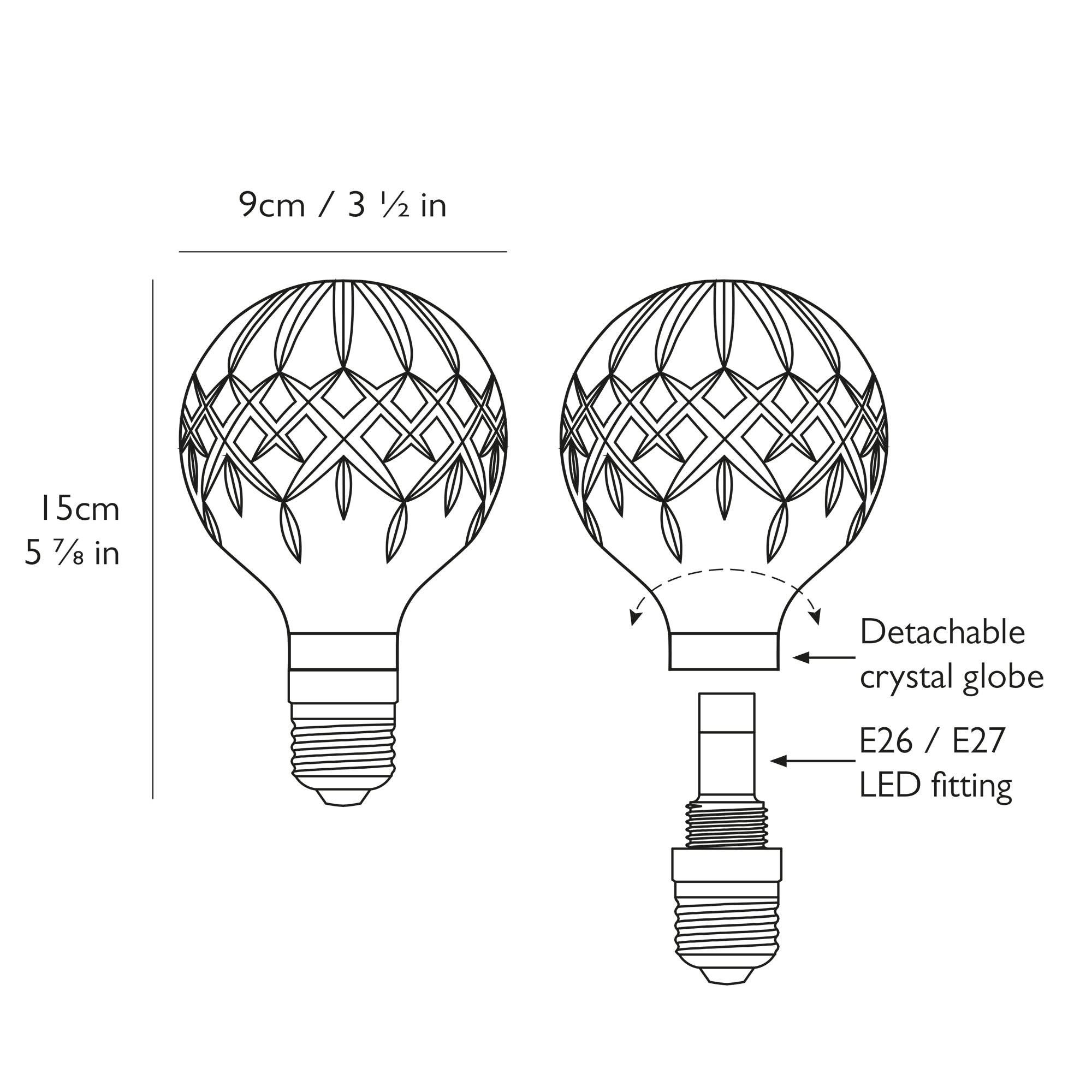 Lee Broom - Crystal Bulb Lamp - KOOT