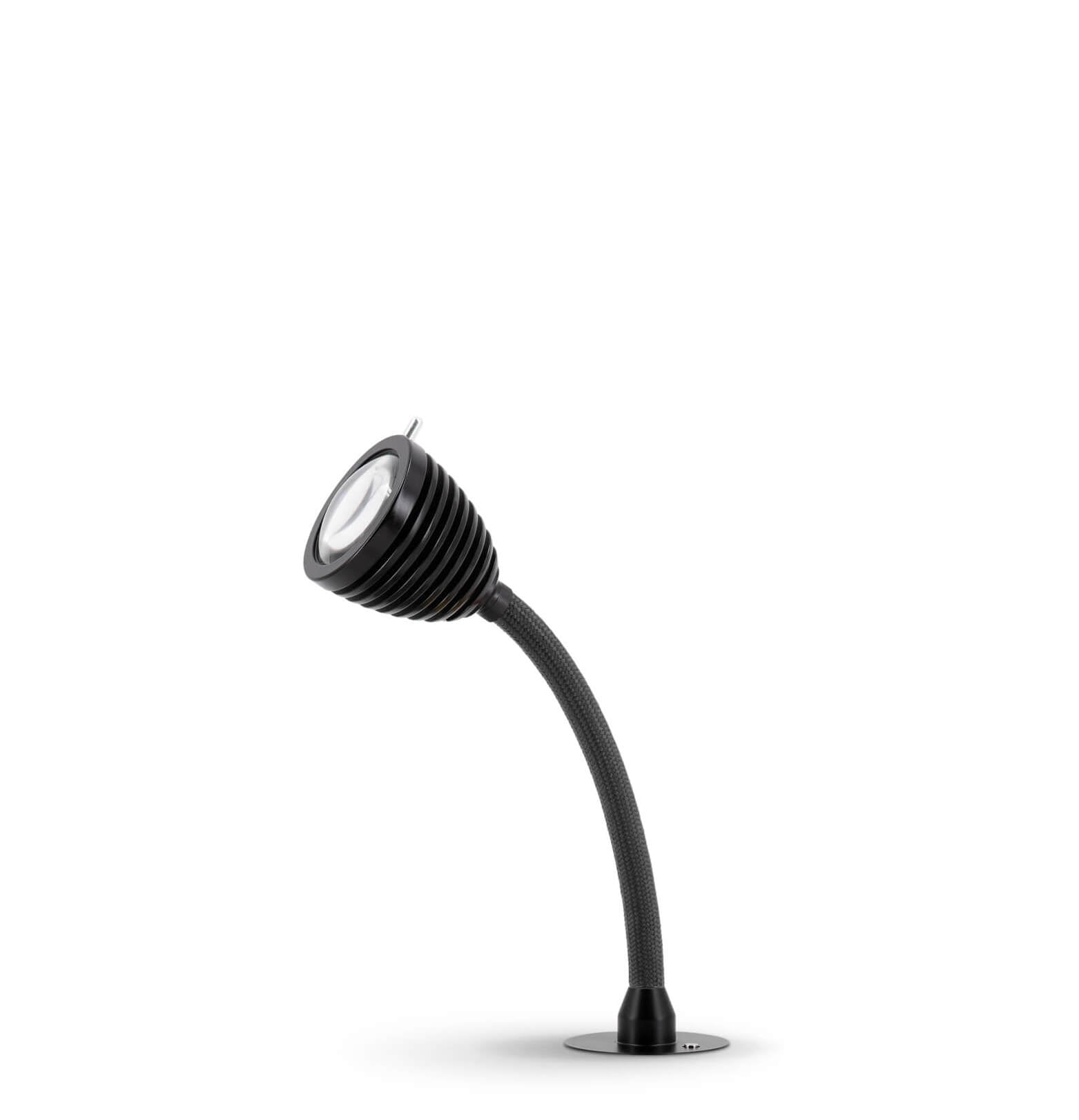 Less 'n' more - Athene EL Flexibele as kort Wandlamp / Plafondlamp zwart - KOOT
