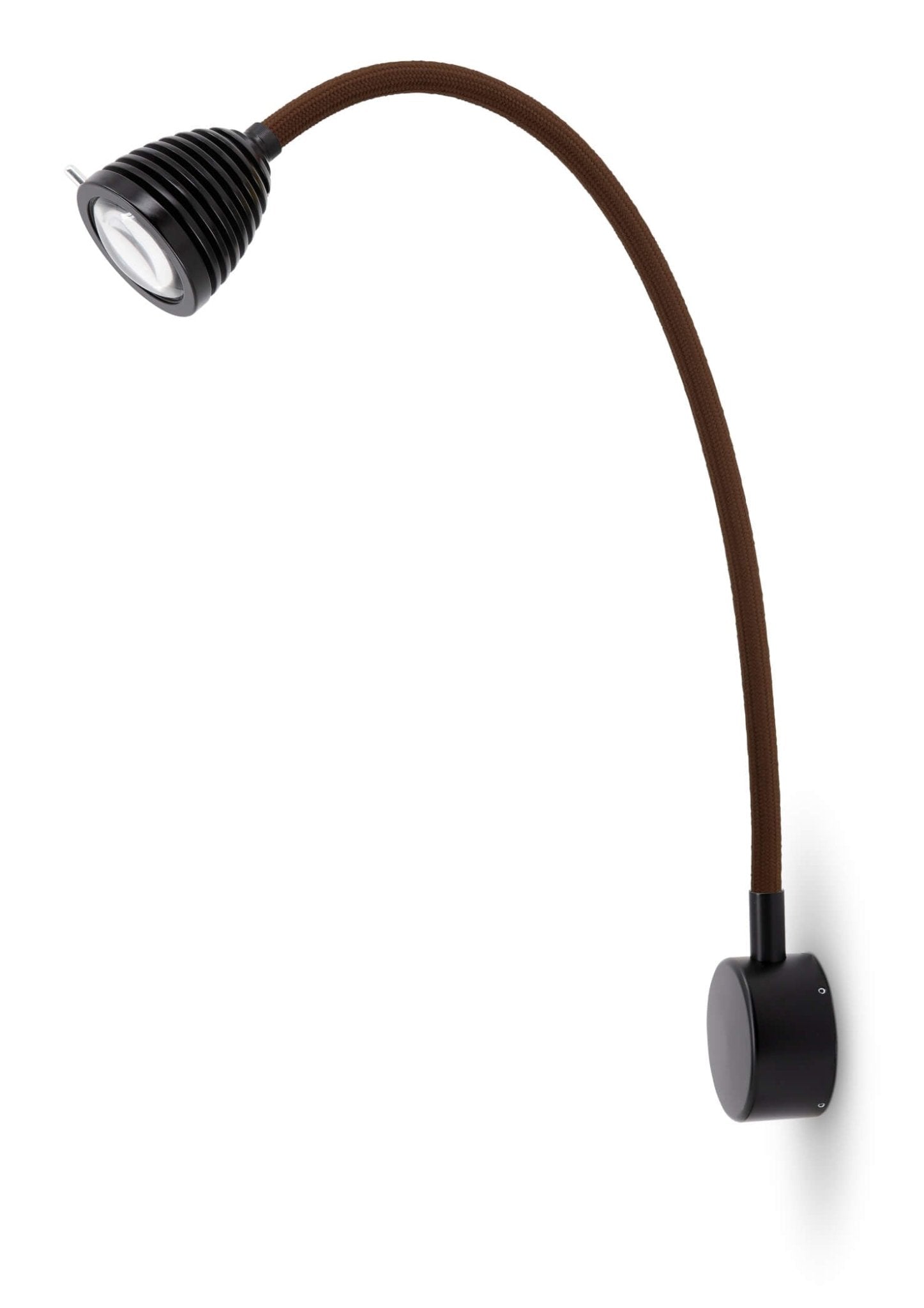 Less 'n' more - Athene MWL Flexibele as lang Wandlamp / Plafondlamp zwart - KOOT