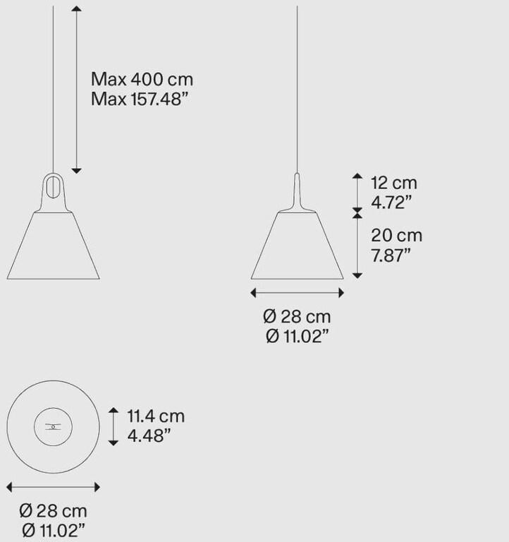 Lodes - Jim cone hanglamp Honing - KOOT