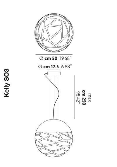 Lodes - Kelly medium sphere 50 hanglamp - KOOT
