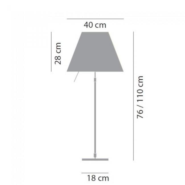 Luceplan - Costanza met sensor dimmer tafellamp Zwart - KOOT