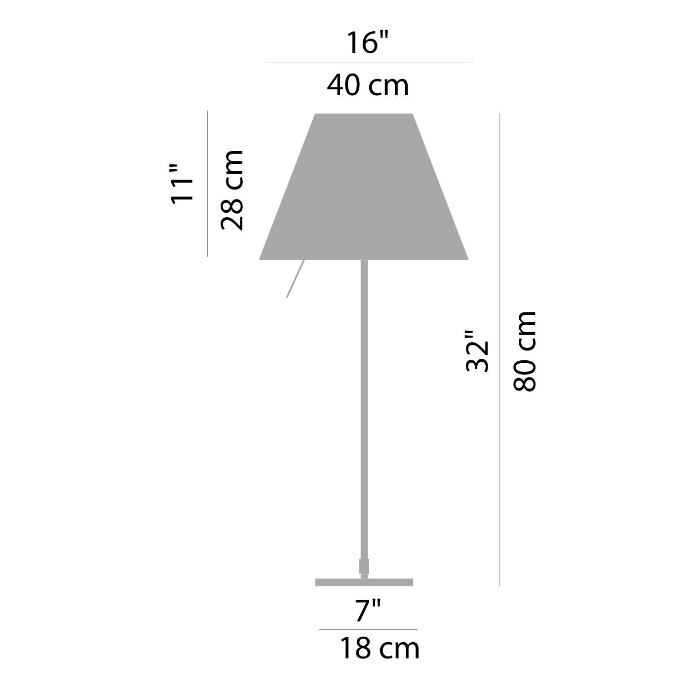 Luceplan - Costanza tafellamp aluminium - KOOT