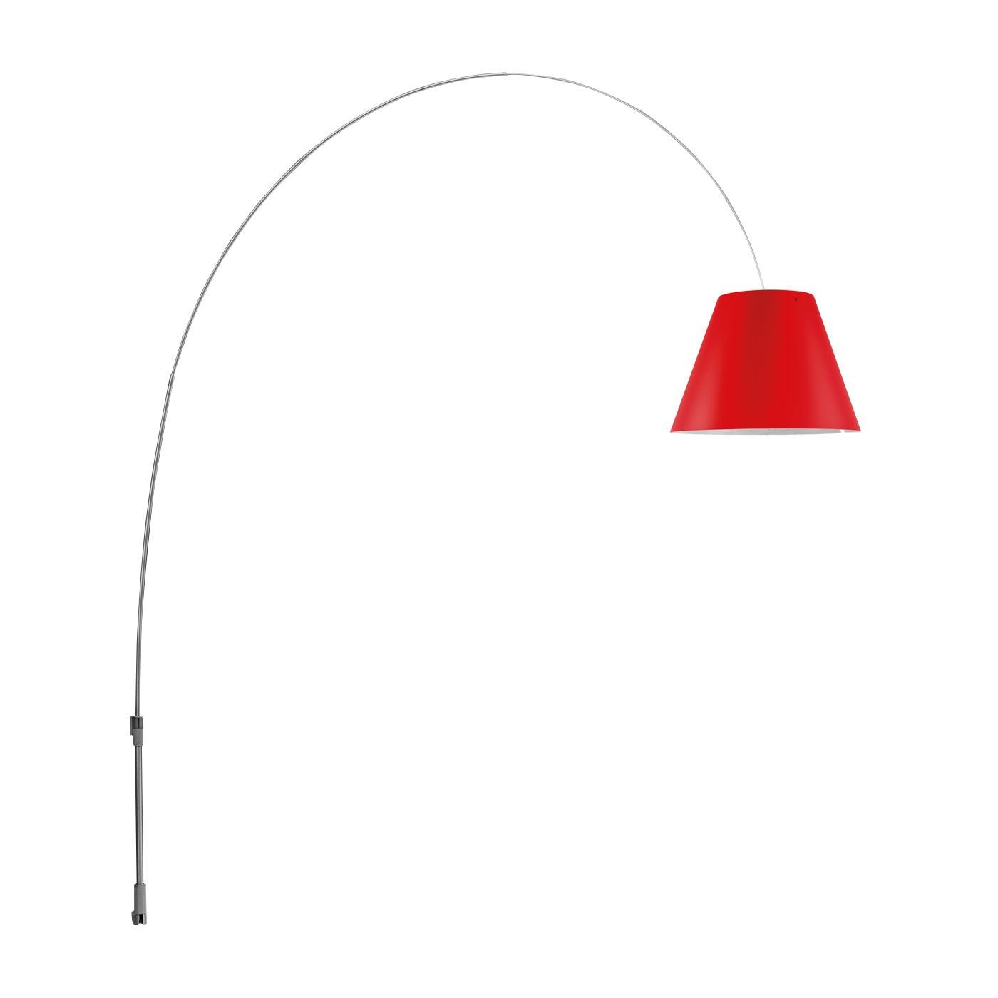 Luceplan - Lady Costanza met dimmer wandlamp aluminium - KOOT