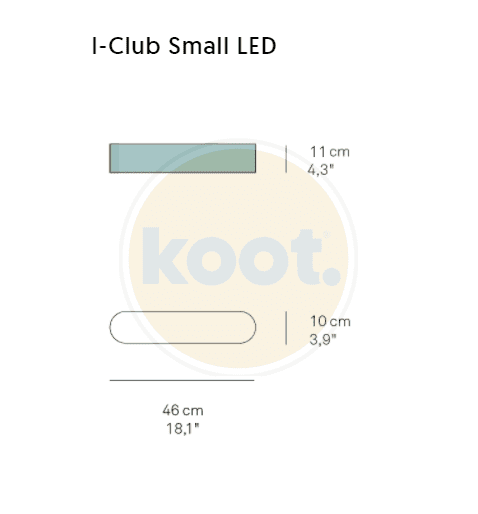 LZF - I-Club Klein Led Dimmable Bluetooth Wandlamp - KOOT