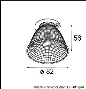 Modular - Magnetic reflector ø82 LED medium - KOOT