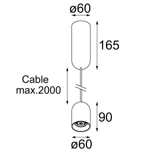 Modular - Placebo down LED Tre dim GI hanglamp
