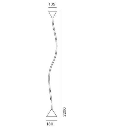 Pallucco - Papiro Led 2200 Vloerlamp - KOOT