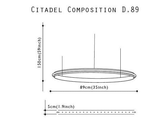 Quasar - Citadel Composition 89 led Hanglamp - KOOT