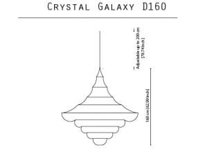 Quasar - Crystal Galaxy D160 Hanglamp - KOOT