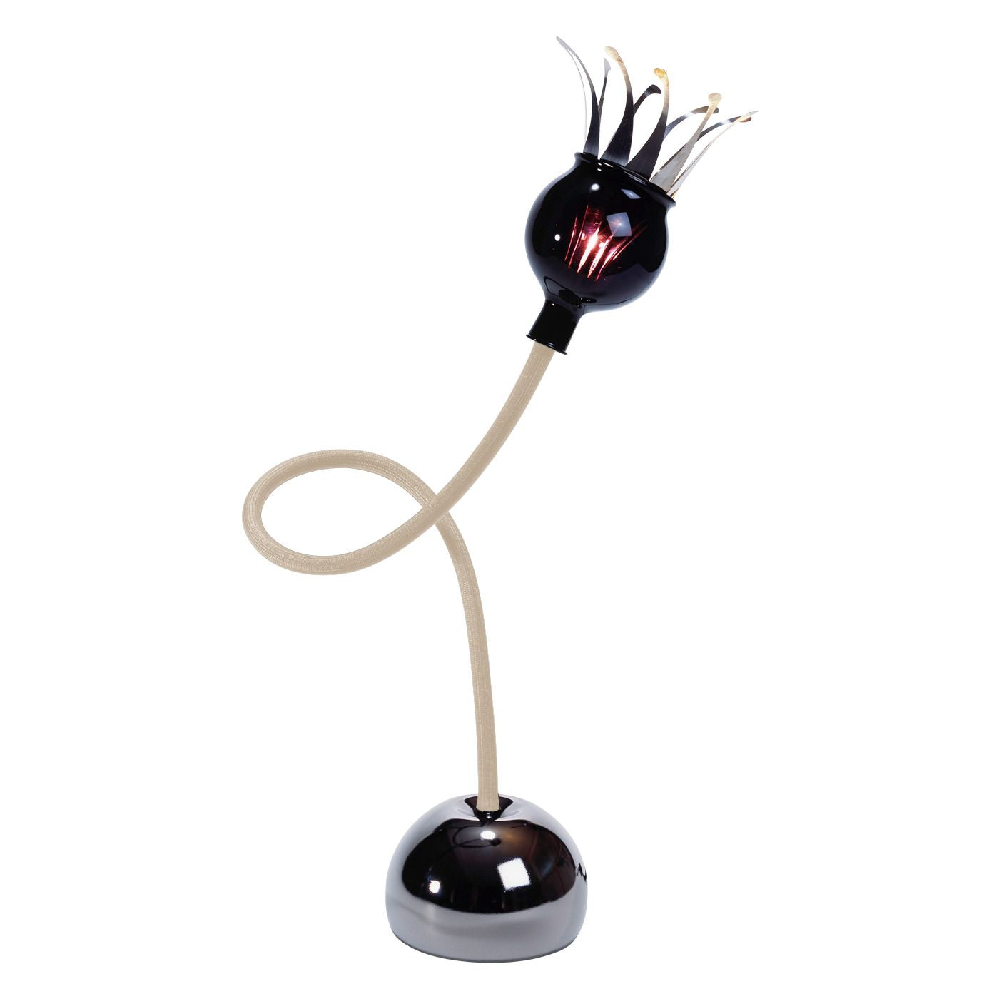 Serien - POPPY Table arms zwart tafellamp paars - KOOT