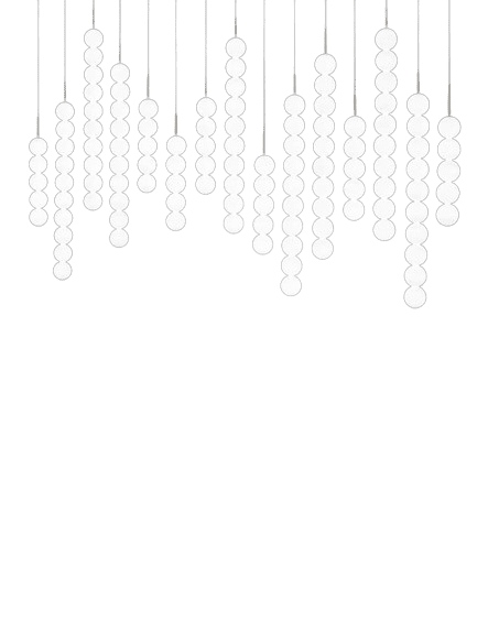 Terzani - Abacus 6x5 - 6x10 spheres medium linear Hanglamp - KOOT