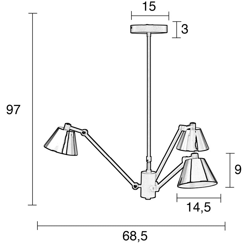 Zuiver - Lub hanglamp Zwart - KOOT
